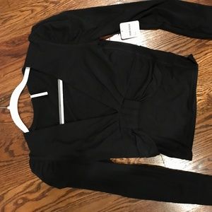Free people black longsleeve shirt